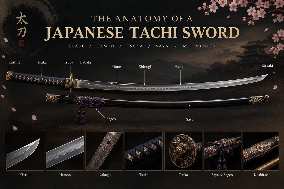 Anatomy of a Japanese Tachi Sword