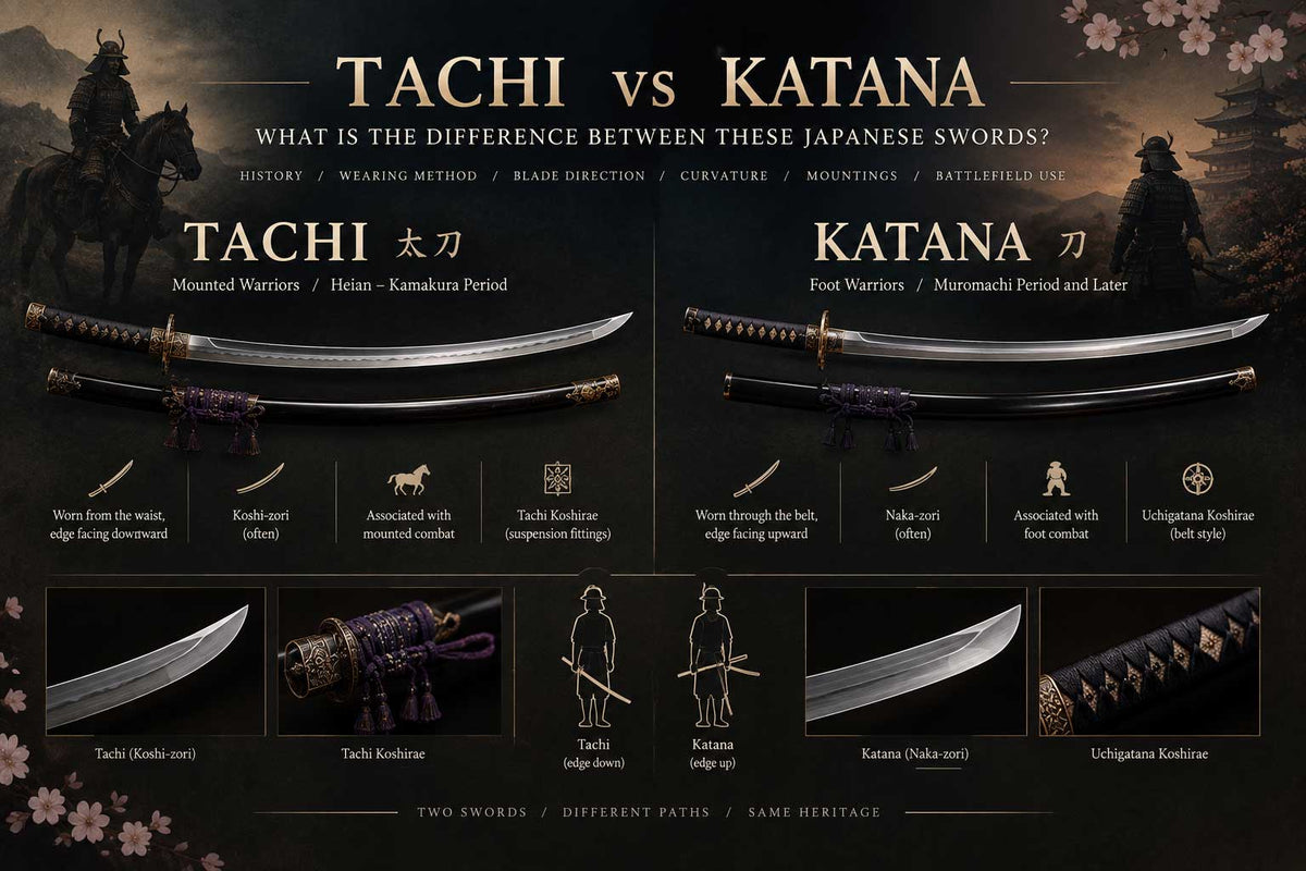 Tachi vs Katana: What Is the Difference Between These Japanese Swords?