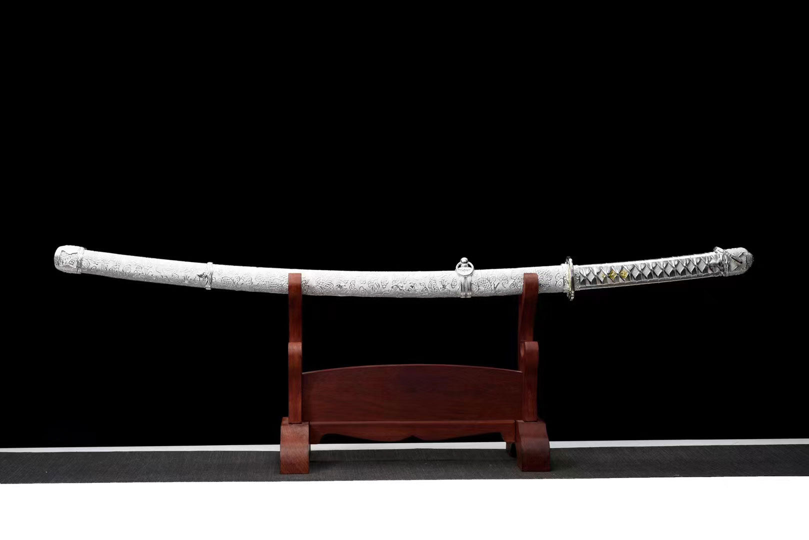 HandMade Japanese Samurai Katana 1095 Steel Military Sword Type 98 Tsuba Official Sword