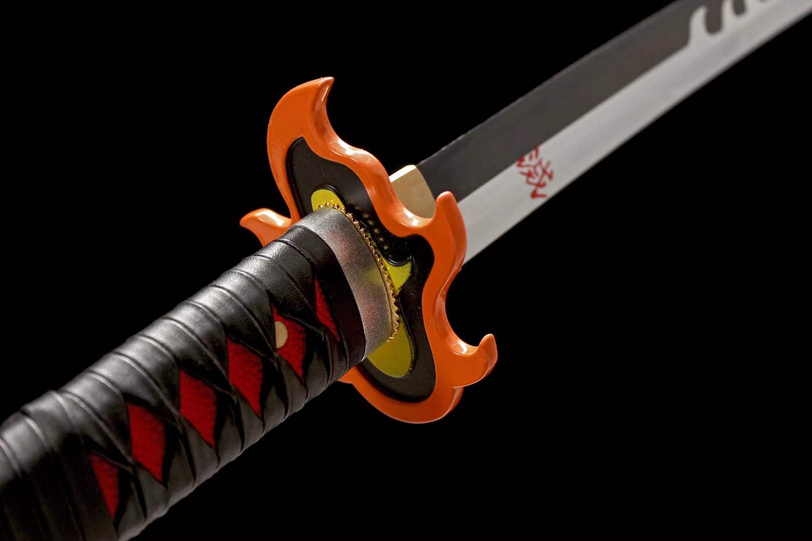Demon Slayer Ancient Nichirin Blade Yoriichi & Tanjiro Sun Breathing Katana 1045 Carbon Steel(Sharp)