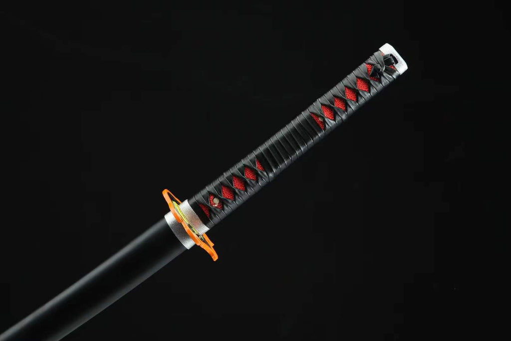 Demon Slayer Ancient Nichirin Blade Yoriichi & Tanjiro Sun Breathing Katana 1045 Carbon Steel(Sharp)