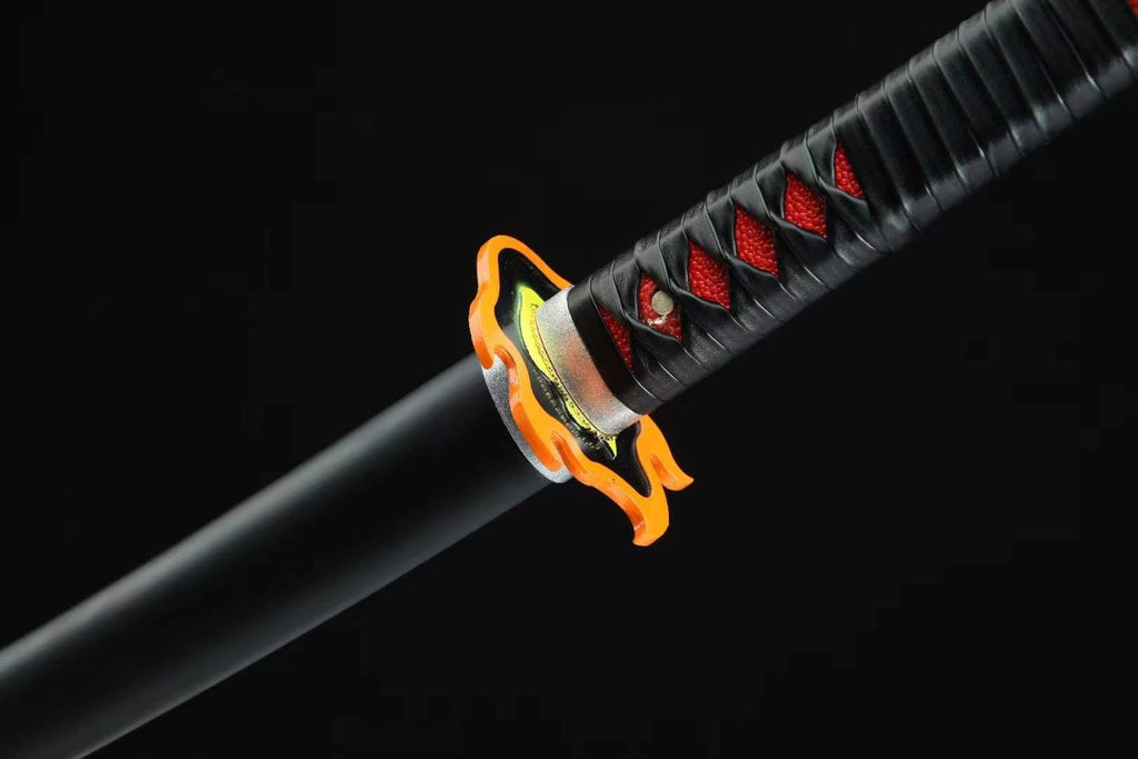 Demon Slayer Ancient Nichirin Blade Yoriichi & Tanjiro Sun Breathing Katana 1045 Carbon Steel(Sharp)