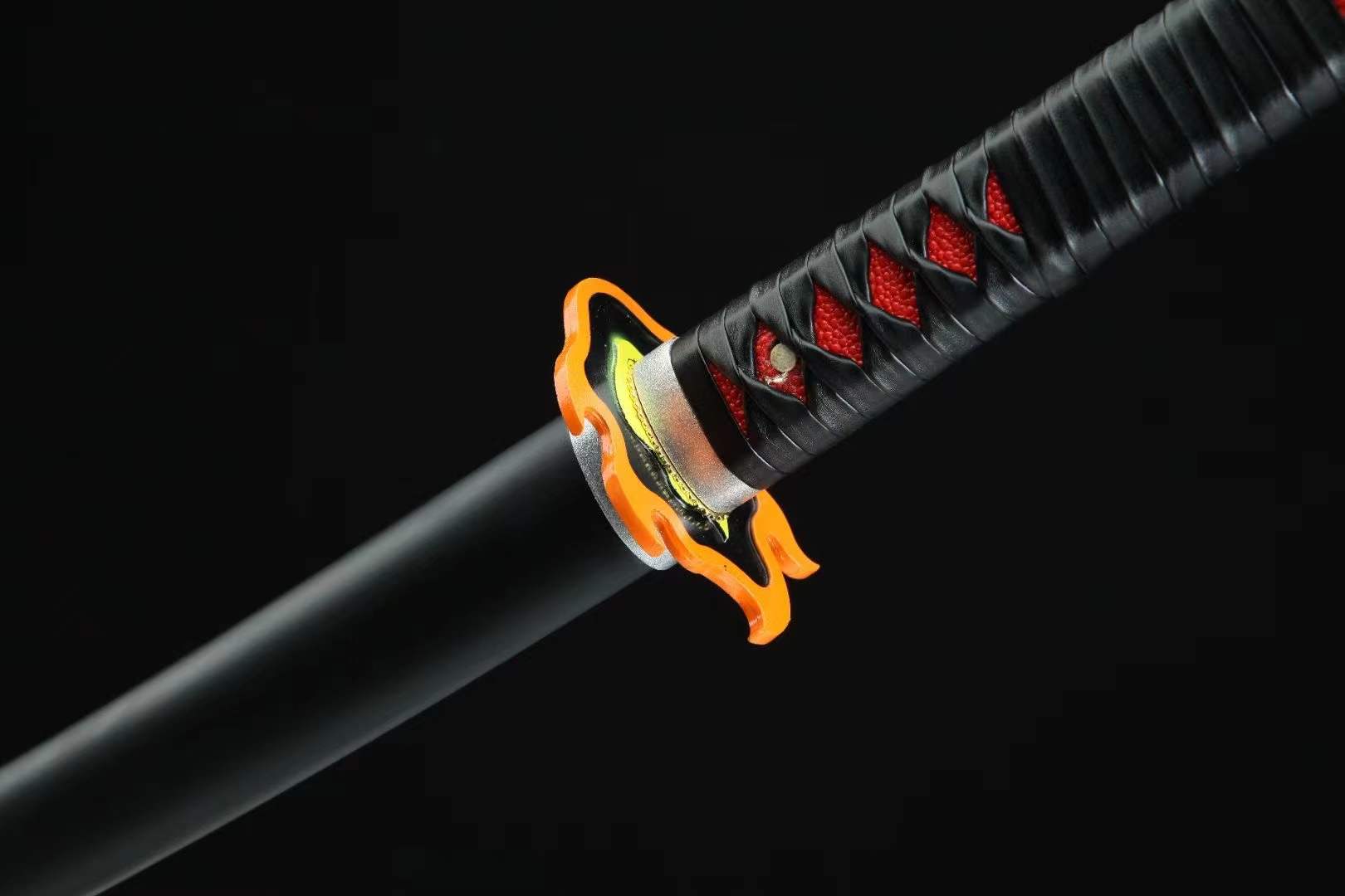 Demon Slayer Ancient Nichirin Blade Yoriichi & Tanjiro Sun Breathing Katana 1045 Carbon Steel(Sharp)