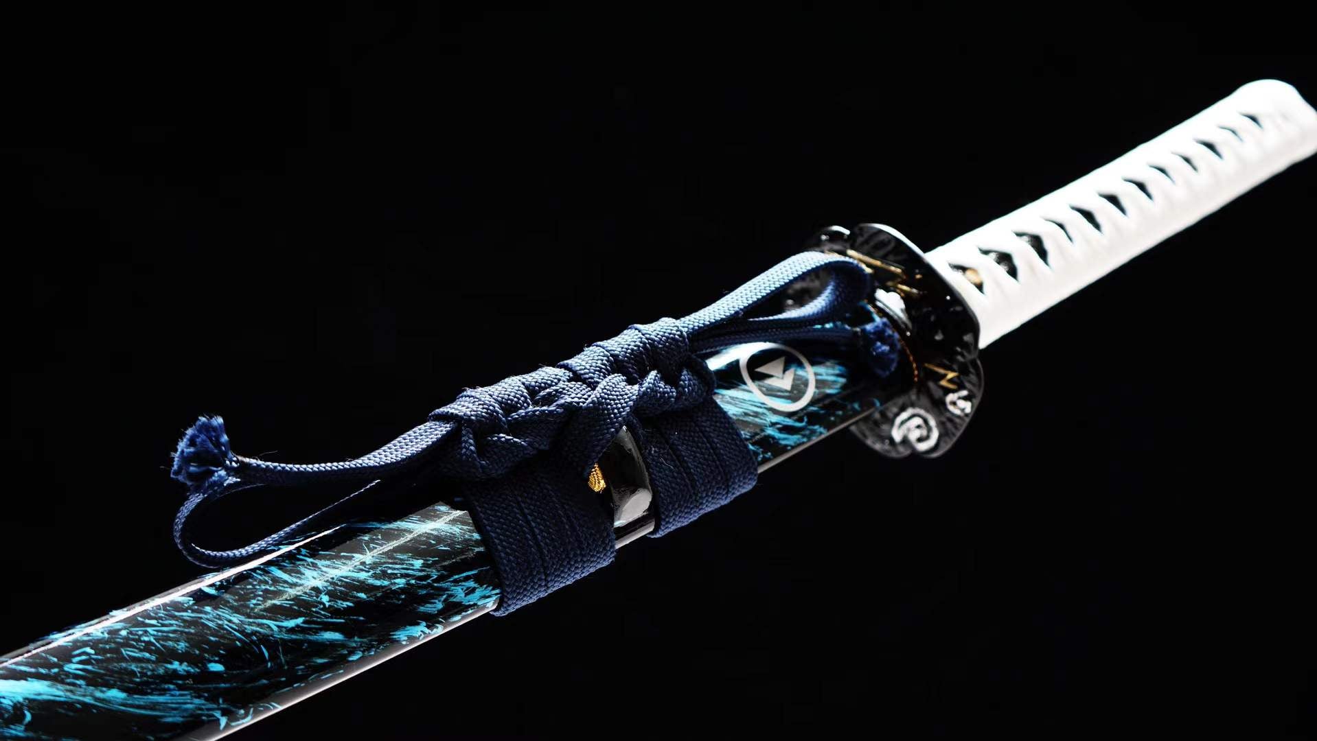 Ghost of Tsushima Samurai Sword Set Handmade Katana & Wakizashi Set Spring Steel Japanese Sword