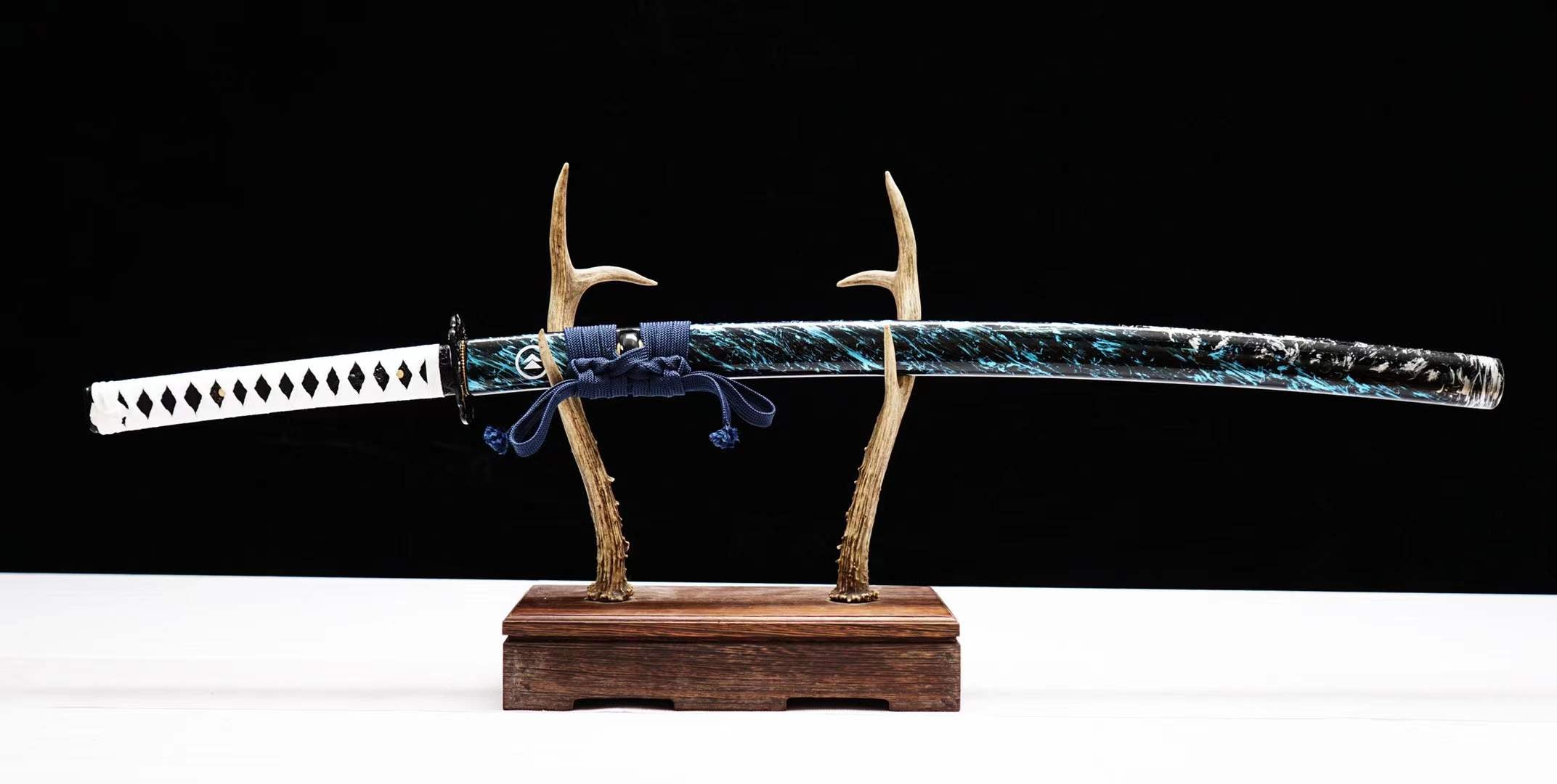 Ghost of Tsushima Samurai Sword Set Handmade Katana & Wakizashi Set Spring Steel Japanese Sword