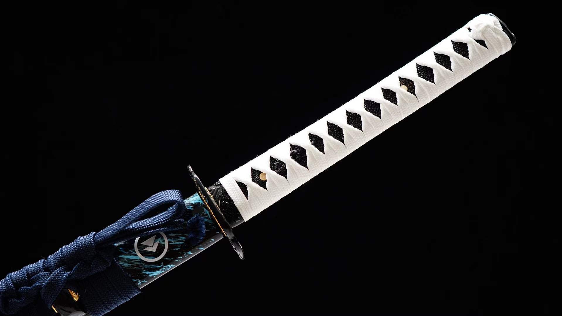 Ghost of Tsushima Samurai Sword Set Handmade Katana & Wakizashi Set Spring Steel Japanese Sword