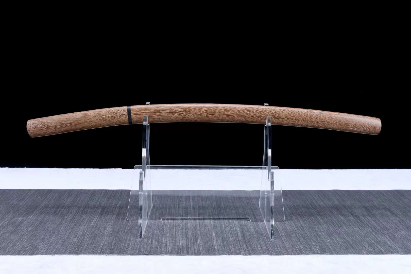 Handmade Shirasaya Katana Sword Full Tang Japanese Samurai Sword with Wooden Saya