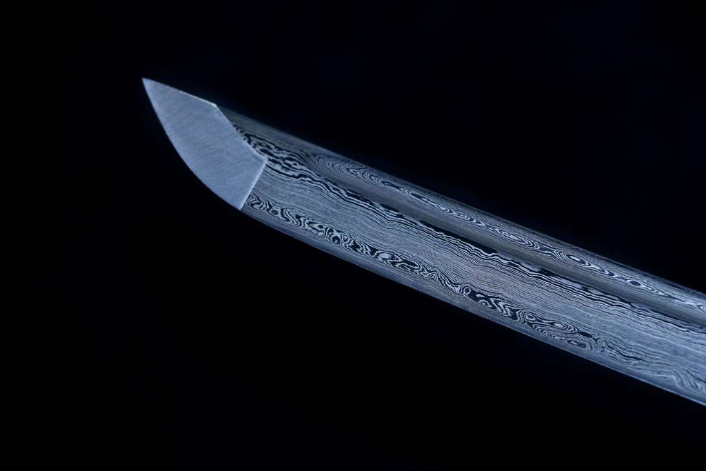 Handmade Shirasaya Katana Sword Full Tang Japanese Samurai Sword with Wooden Saya