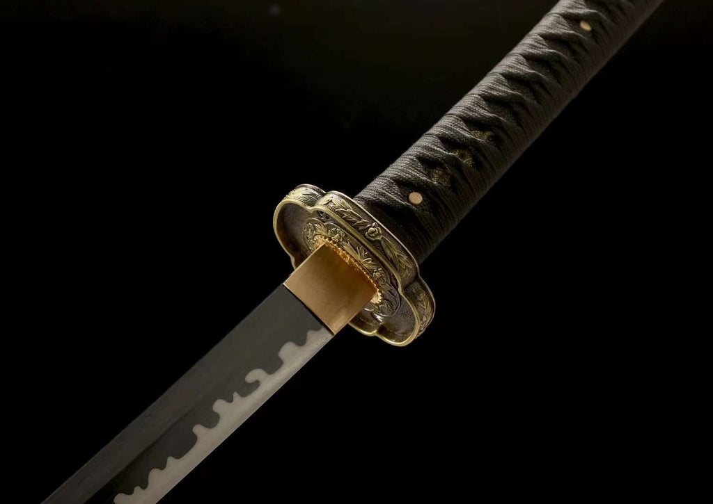 Handmade Japanese Tachi Sword 1065 Steel Sword Full Tang Katana 41 in