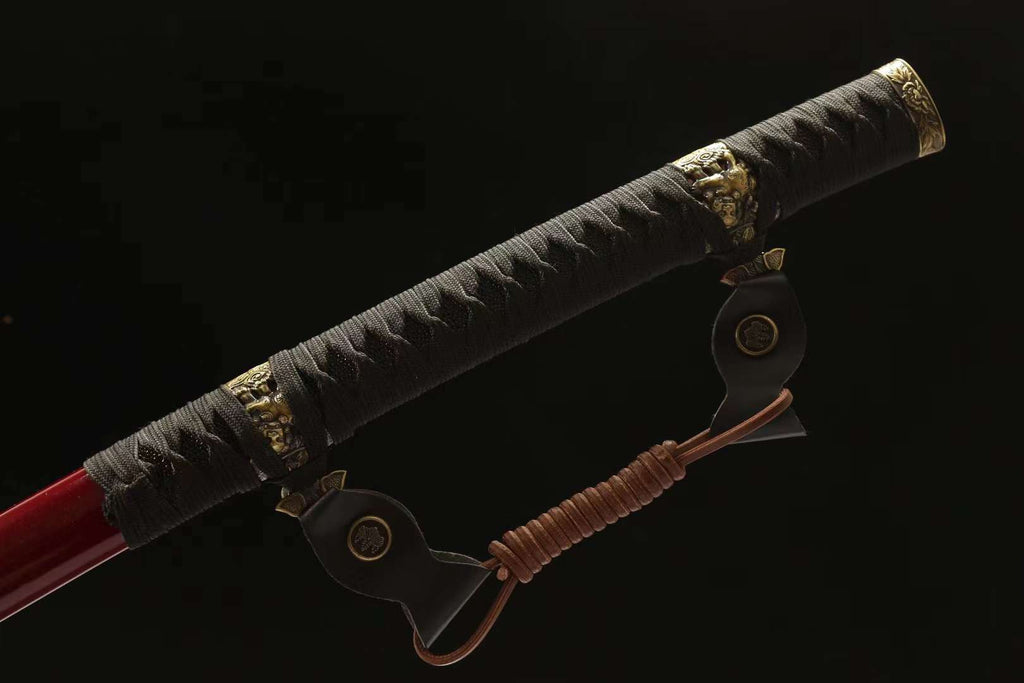 Handmade Japanese Tachi Sword 1065 Steel Sword Full Tang Katana 41 in
