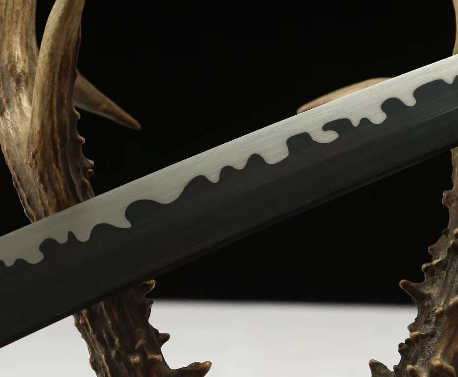 Handmade Japanese Tachi Sword 1065 Steel Sword Full Tang Katana 41 in