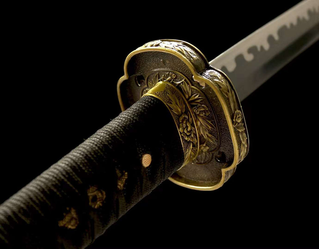 Handmade Japanese Tachi Sword 1065 Steel Sword Full Tang Katana 41 in