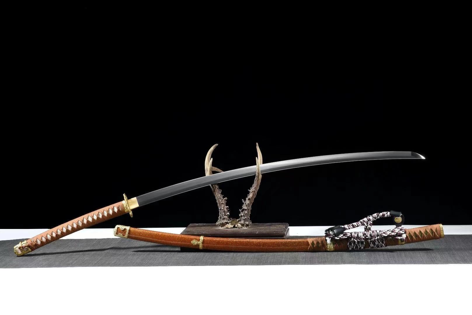 Japanese Nodachi Katana Sword 1095 Steel Handmade Samurai Sword Full Tang Long Swords