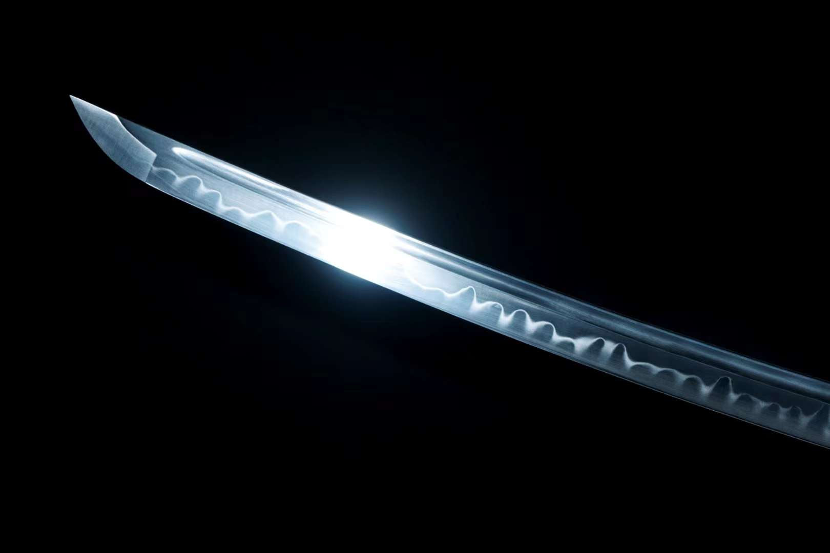 Premium Handmade Samurai Katana T10 Steel Full Tang Japanese Sword with Saya and Decorative Hamon Blade