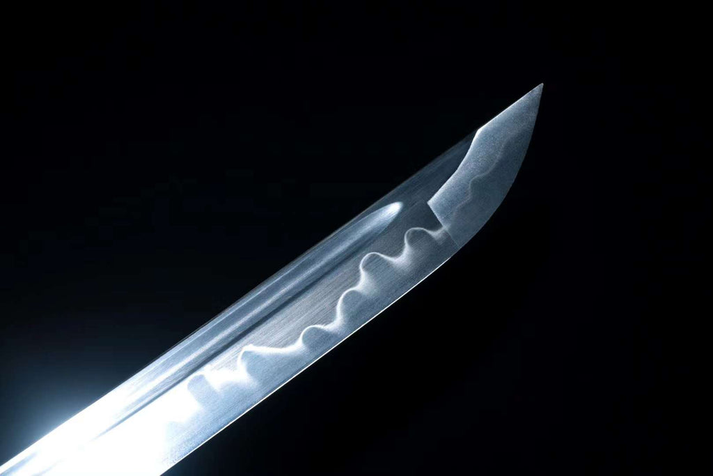 Premium Handmade Samurai Katana T10 Steel Full Tang Japanese Sword with Saya and Decorative Hamon Blade