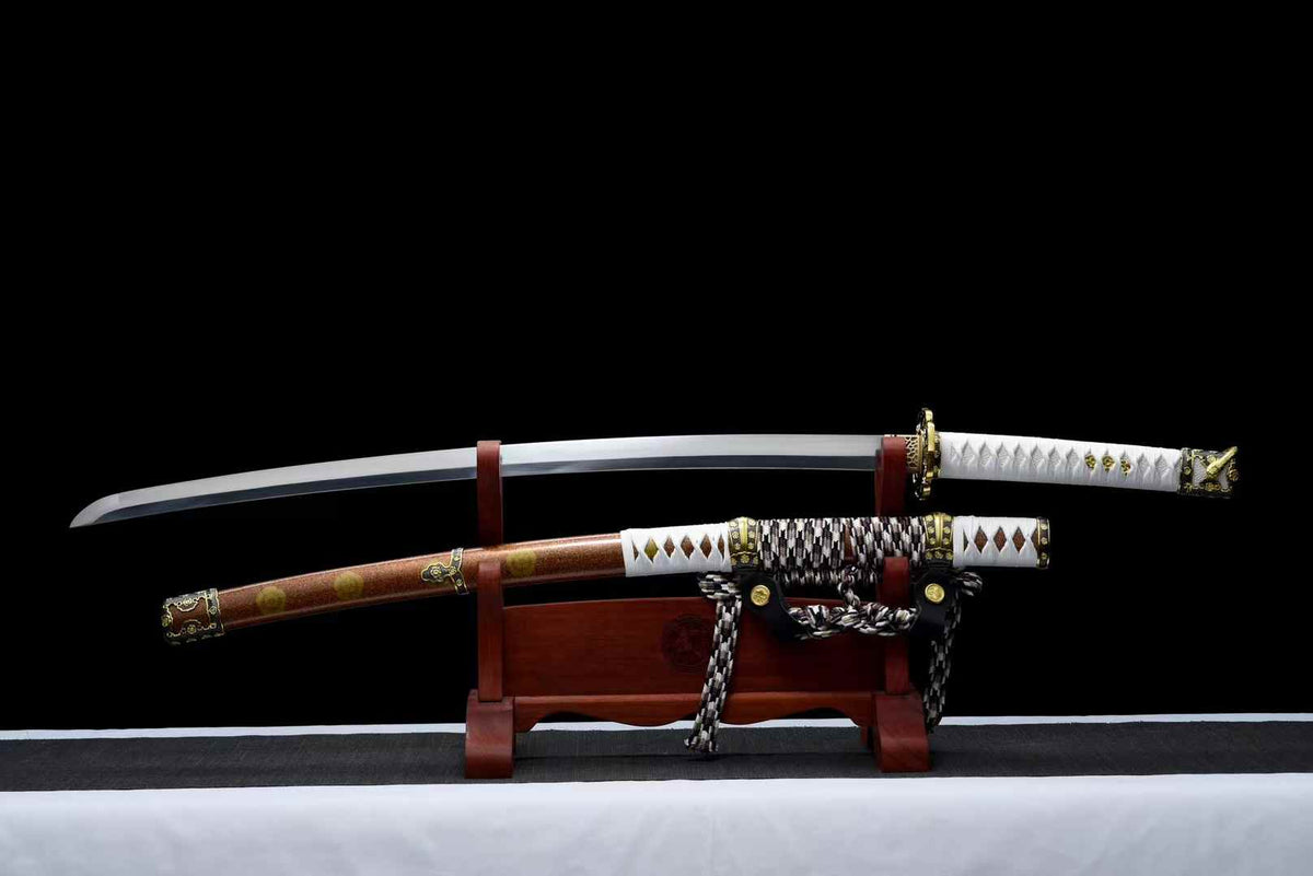 Handmade High Carbon Steel Japanese Tachi Sword Full Tang Samurai Sword Real Long Katana