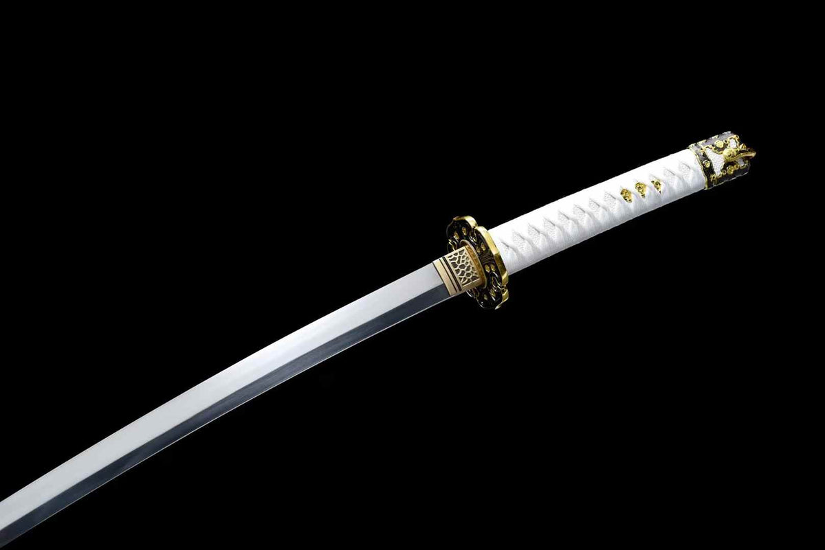 Handmade High Carbon Steel Japanese Tachi Sword Full Tang Samurai Sword Real Long Katana