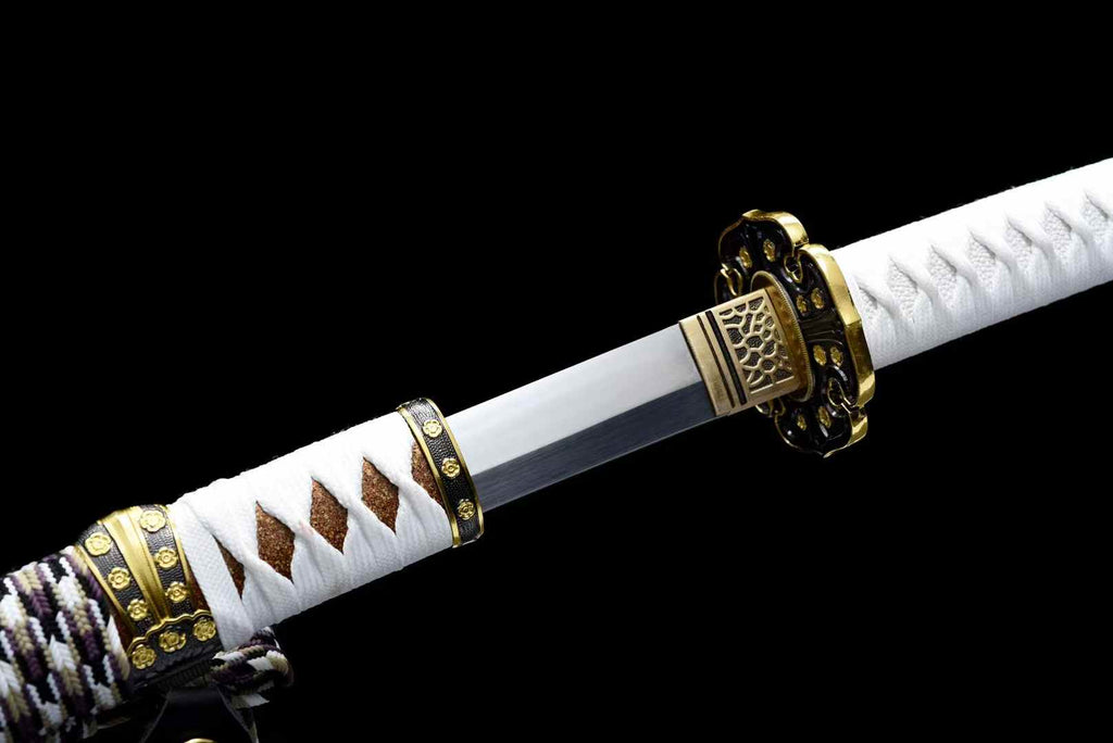 Handmade High Carbon Steel Japanese Tachi Sword Full Tang Samurai Sword Real Long Katana