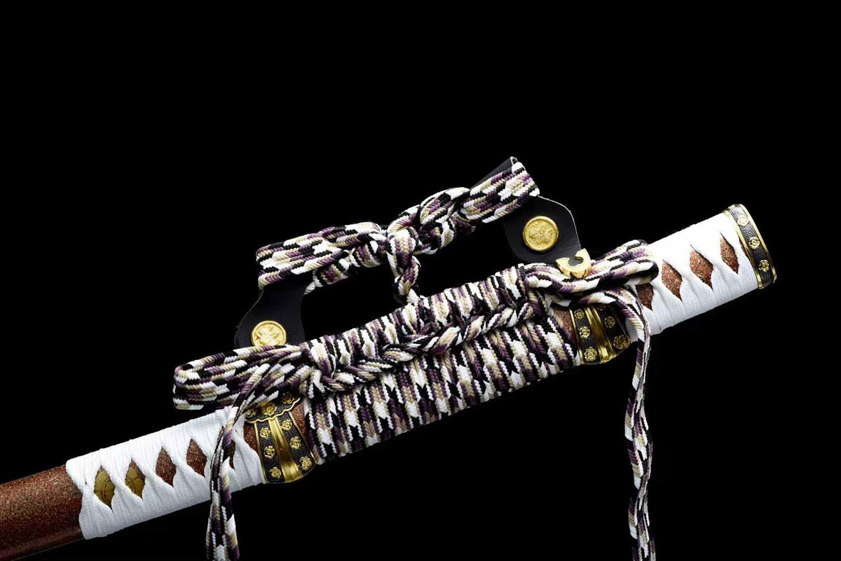 Handmade High Carbon Steel Japanese Tachi Sword Full Tang Samurai Sword Real Long Katana