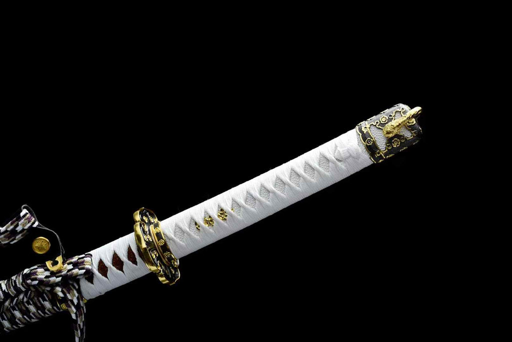 Handmade High Carbon Steel Japanese Tachi Sword Full Tang Samurai Sword Real Long Katana