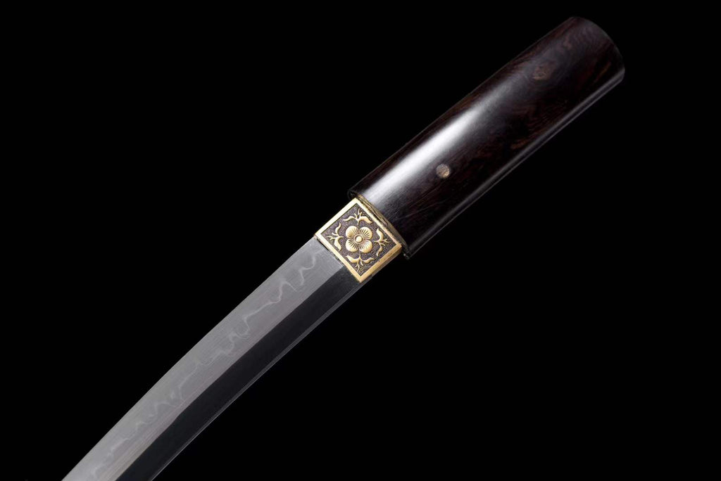 Handmade Japanese Tanto Samurai Sword Full Tang T10 Steel Clay Tempering Mini Katana Sword