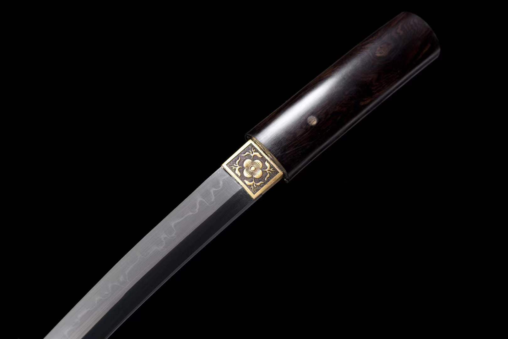 Handmade Japanese Tanto Samurai Sword Full Tang T10 Steel Clay Tempering Mini Katana Sword