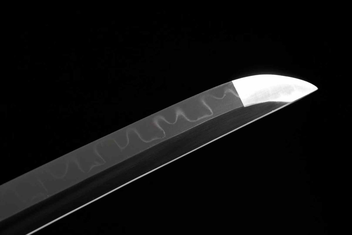 T10 Steel Japanese Katana Clay Tempered Blade Samuari Sword Full Tang