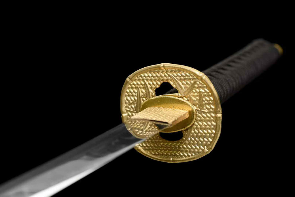 T10 Steel Japanese Katana Clay Tempered Blade Samuari Sword Full Tang