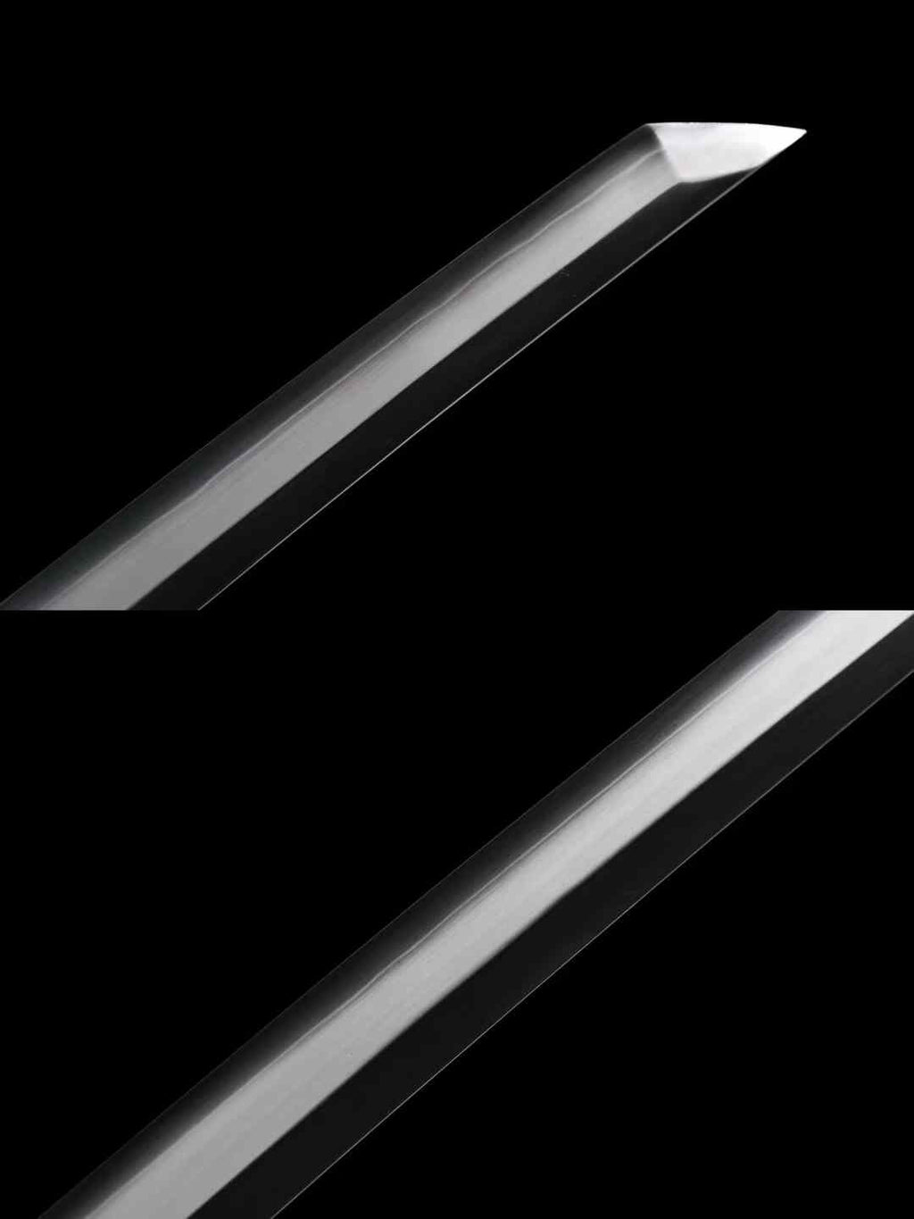 Handmade T12A Steel Katana Clay Tempered Samurai Sword with Long Kissaki