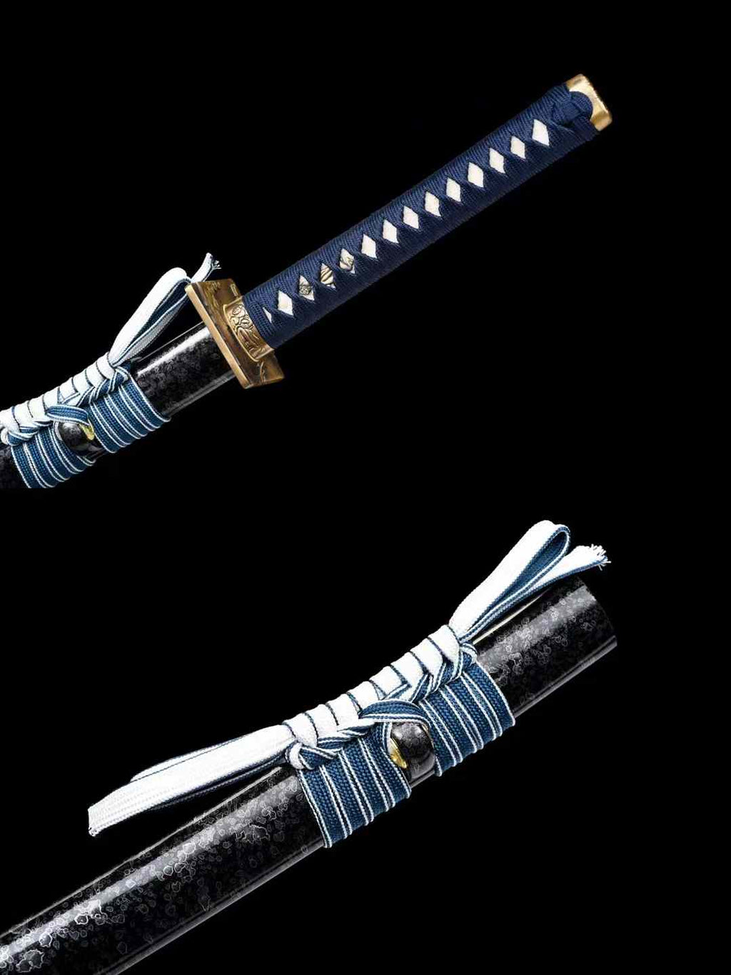 Handmade T12A Steel Katana Clay Tempered Samurai Sword with Long Kissaki