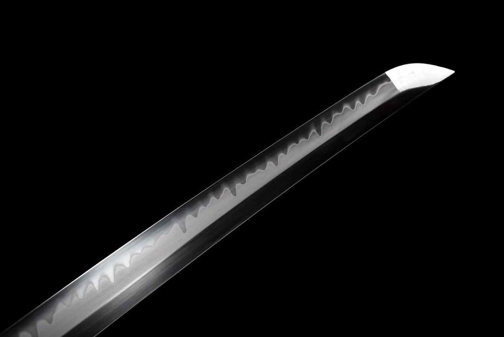 T10 Steel Katana – Japanese High Polish, Clay-Tempered Samurai Sword with Gilt Copper Fittings