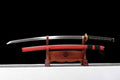 T10 Steel Katana – Mirror-Polished Clay-Tempered Samurai Sword, 60 HRC