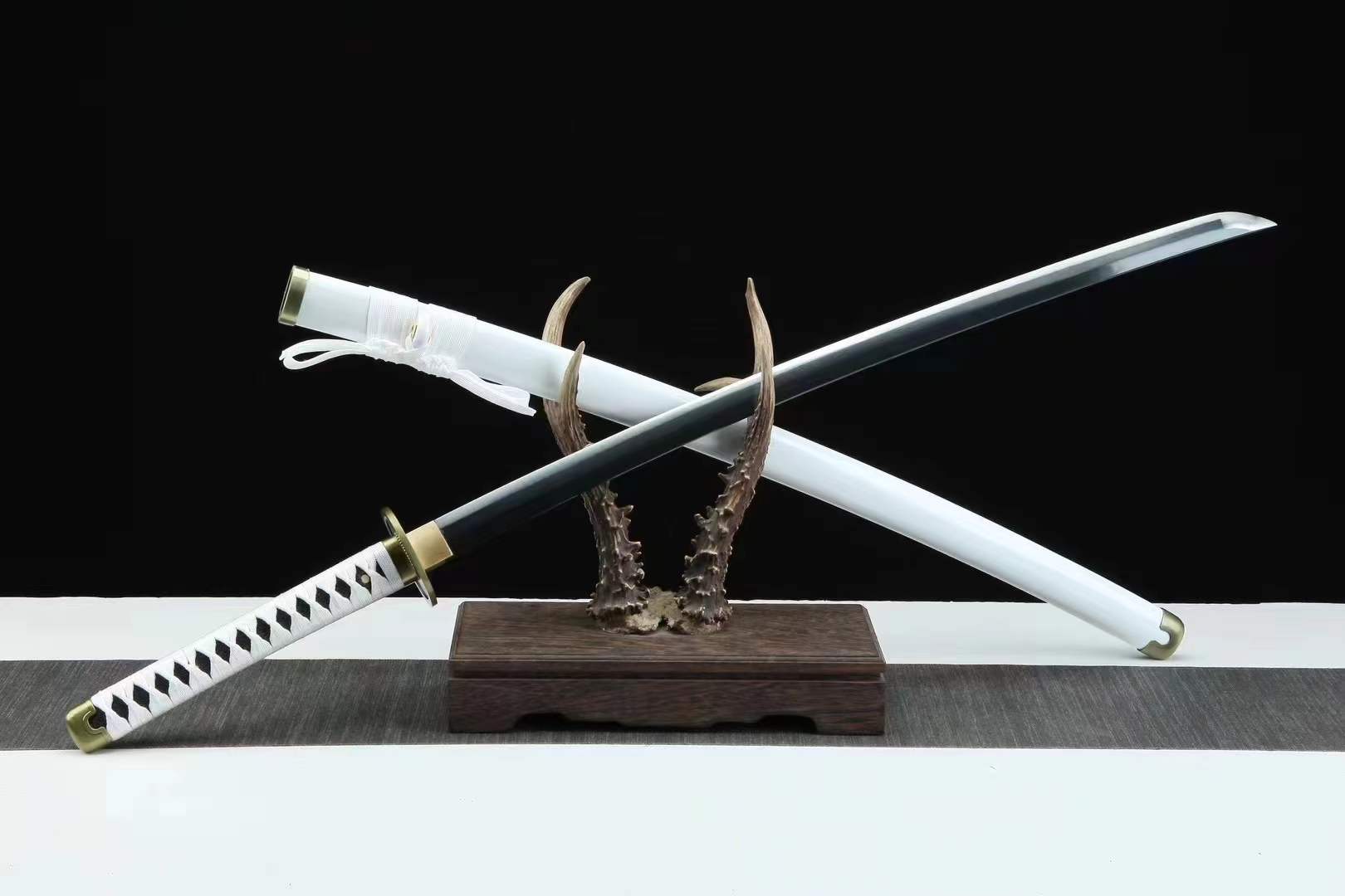 One Piece Wado Ichimonji Katana Roronoa Zoro Anime Sword Replica 1045 Carbon Steel(Sharp)