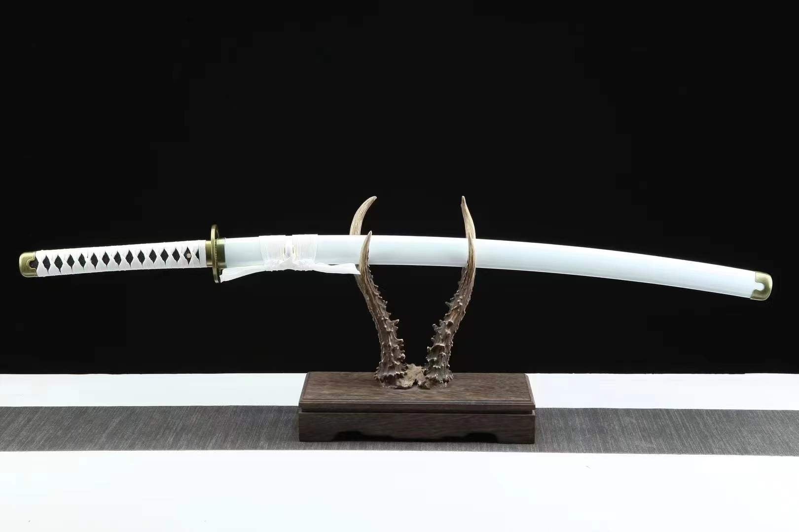 One Piece Wado Ichimonji Katana Roronoa Zoro Anime Sword Replica 1045 Carbon Steel(Sharp)
