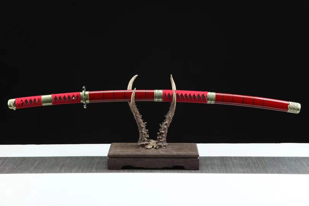 One Piece Sandai Kitetsu Katana Roronoa Zoro Anime Sword Replica 1045 Carbon Steel(Sharp)