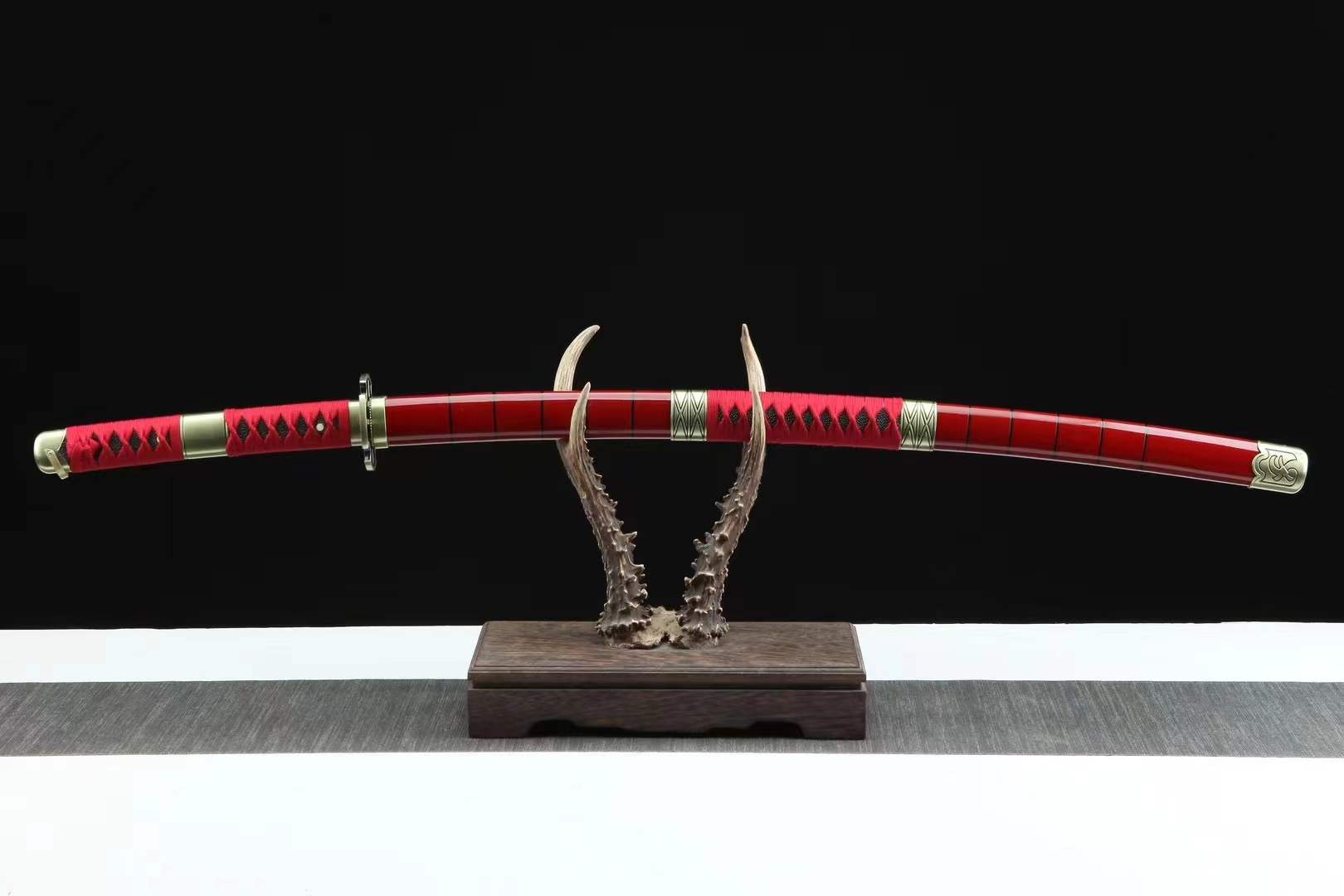 One Piece Sandai Kitetsu Katana Roronoa Zoro Anime Sword Replica 1045 Carbon Steel(Sharp)