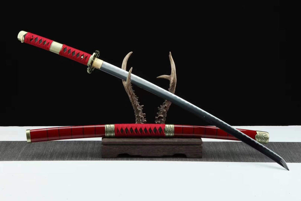 One Piece Sandai Kitetsu Katana Roronoa Zoro Anime Sword Replica 1045 Carbon Steel(Sharp)