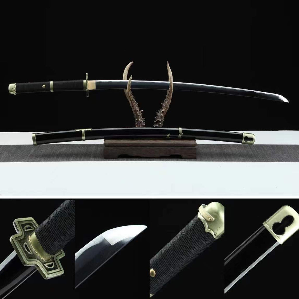 One Piece Yubashiri Katana Roronoa Zoro Anime Sword Replica 1045 Carbon Steel(Sharp)