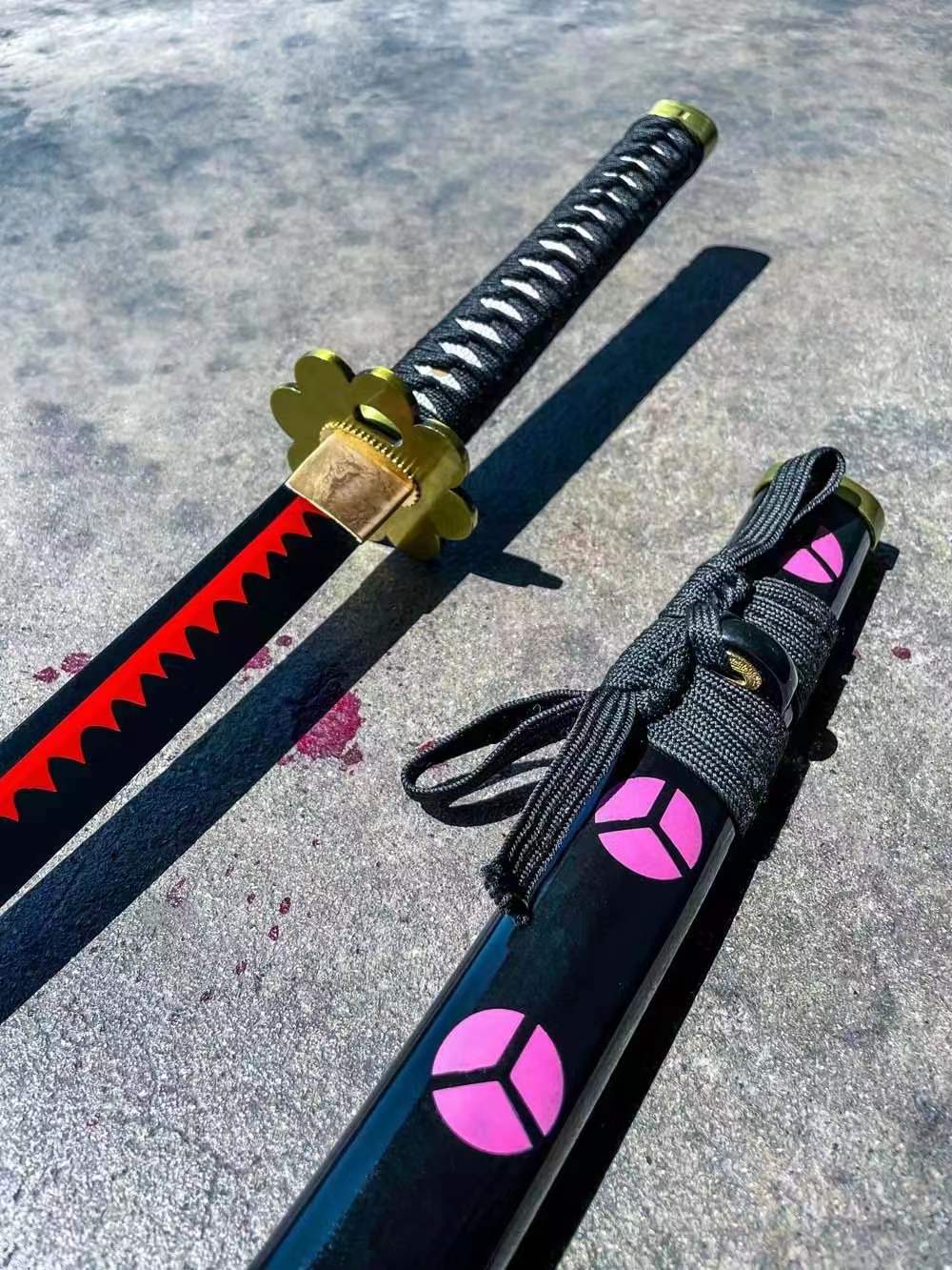 One Piece Shusui Katana Roronoa Zoro Anime Sword Replica 1045 Carbon Steel(Sharp)