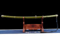 HandMade Japanese Samurai Katana Clay Tempered Damascus Steel Military Sword Type 98 Tsuba