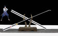 Sasuke Uchiha Kusanagi Sword 1045 Steel Handmade Naruto Anime Samurai Sword Replica Katana