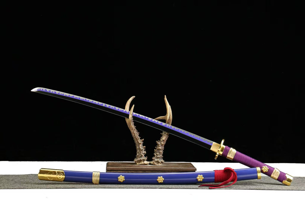 One Piece Enma Katana – Zoro’s Haki‑Draining Wano Sword Replica 1045 Carbon Steel(Sharp)