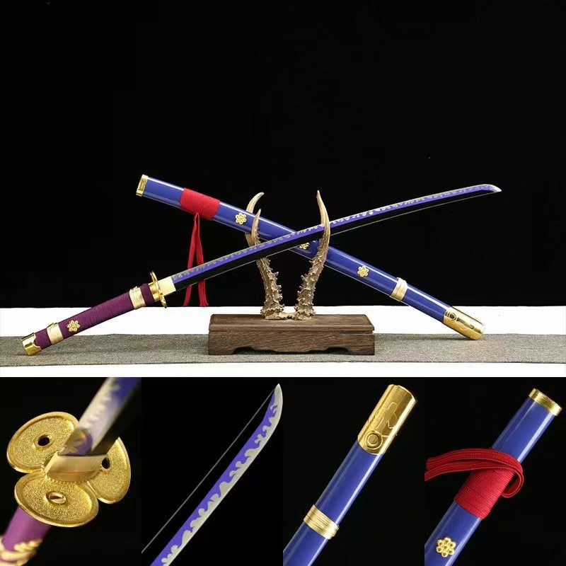 One Piece Enma Katana – Zoro’s Haki‑Draining Wano Sword Replica 1045 Carbon Steel(Sharp)