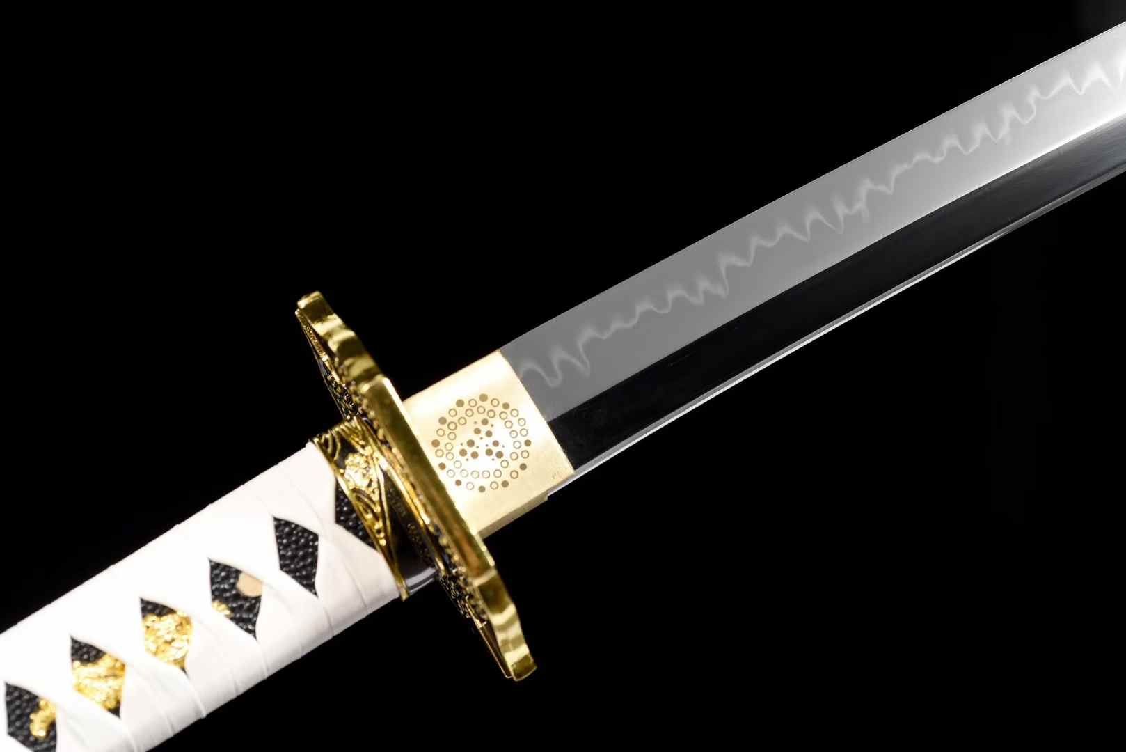 Devil May Cry 5 Vergil Yamato Sword Replica Katana  Full Tang Anime Samurai Sword with PU Leather Wrapped Scabbard 41 in