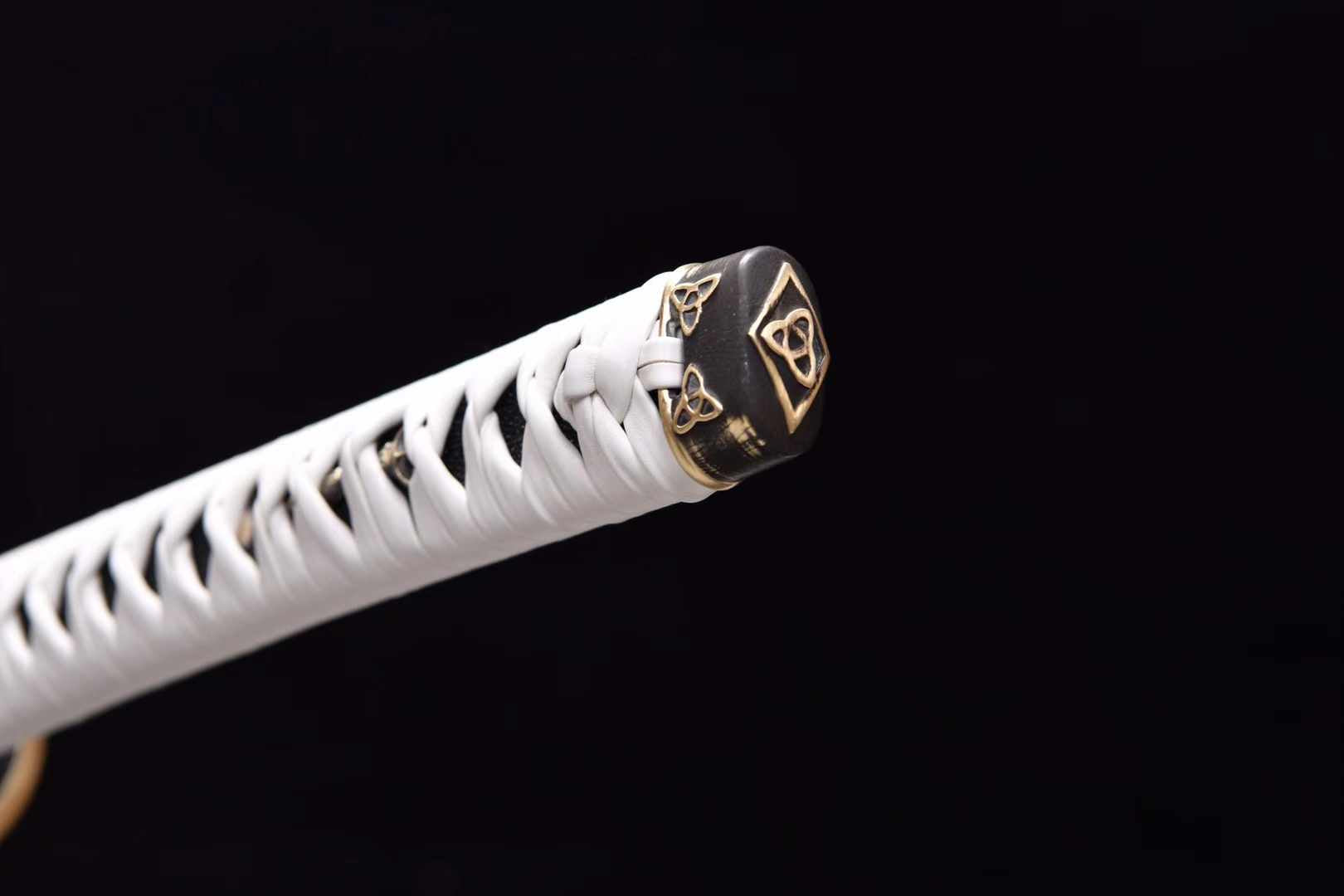 The Walking Dead Michonne Katana Sword Handmade T10 Clay Tempered Samurai Sword
