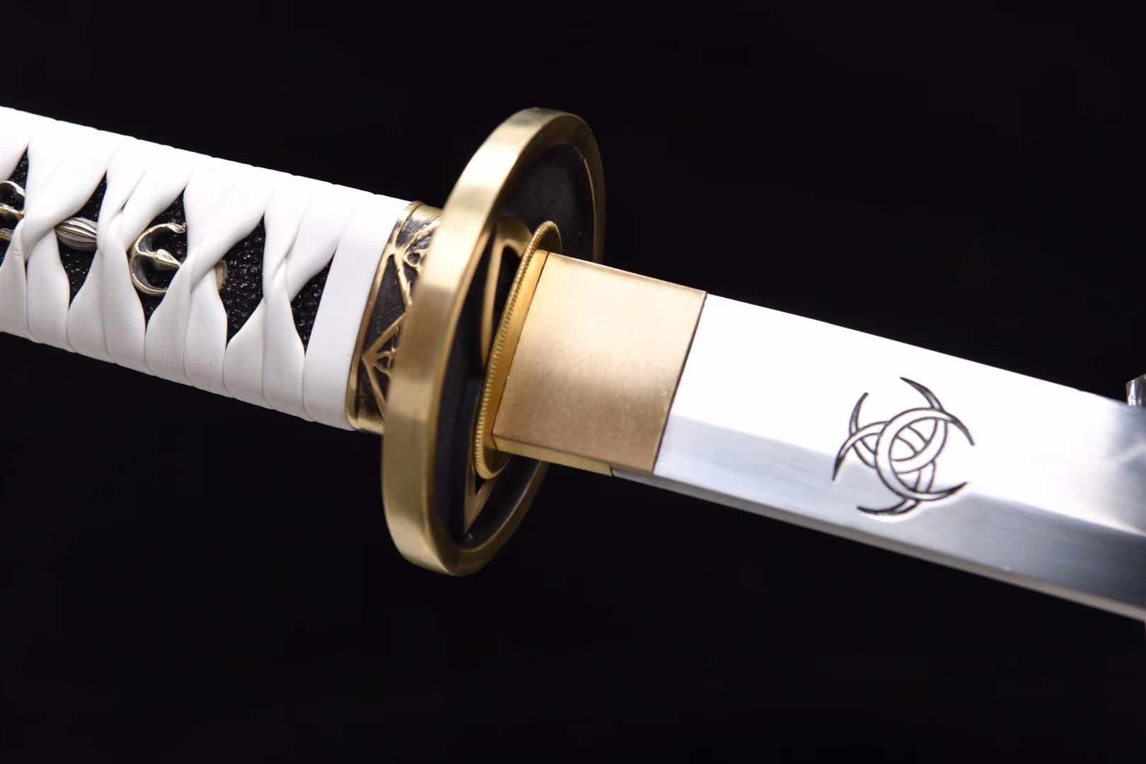 The Walking Dead Michonne Katana Sword Handmade T10 Clay Tempered Samurai Sword