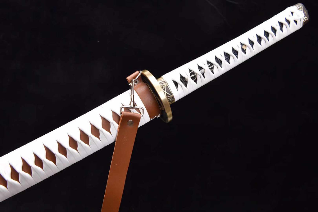 The Walking Dead Michonne Katana Sword Handmade T10 Clay Tempered Samurai Sword