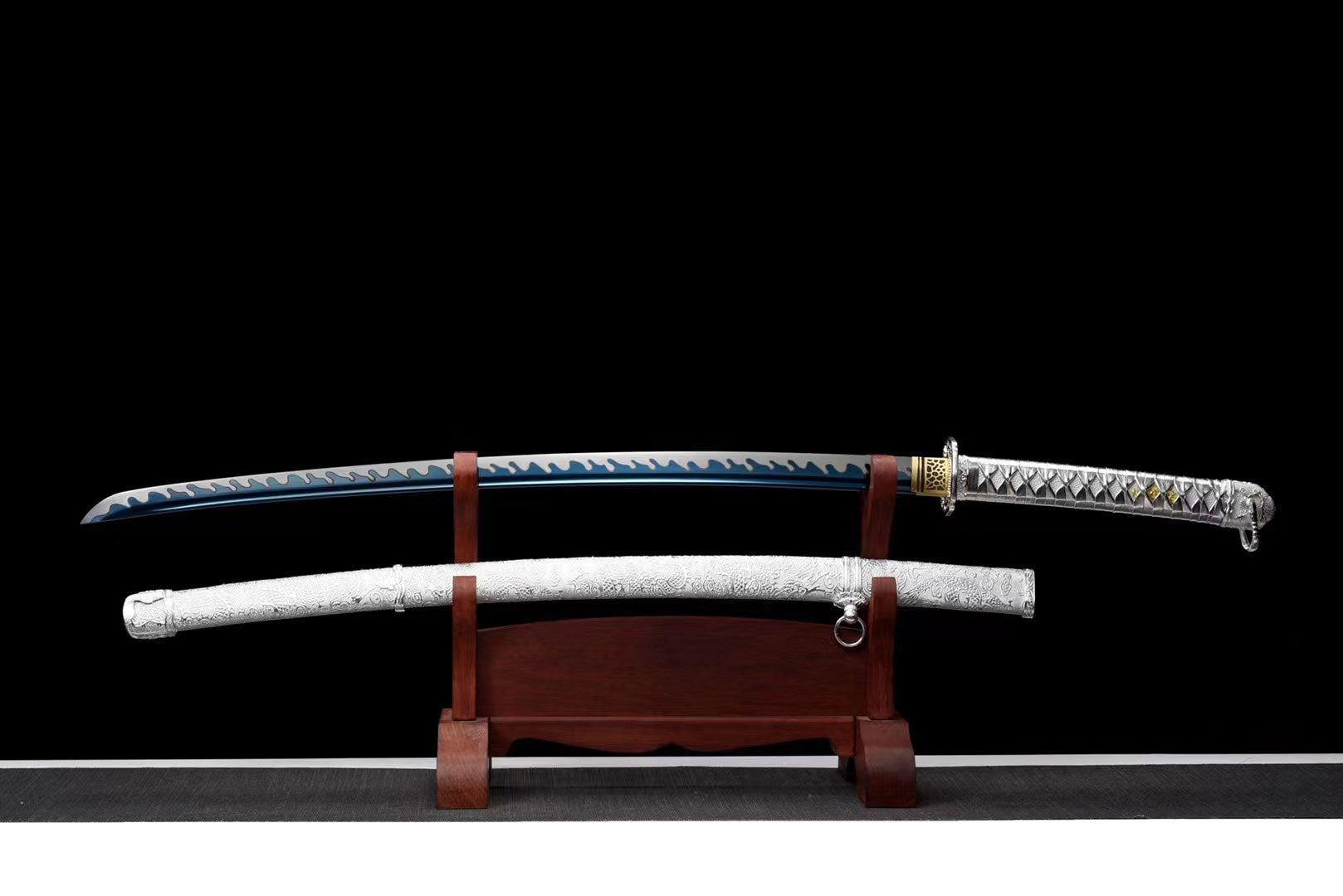 HandMade Japanese Samurai Katana 1095 Steel Military Sword Type 98 Tsuba Official Sword