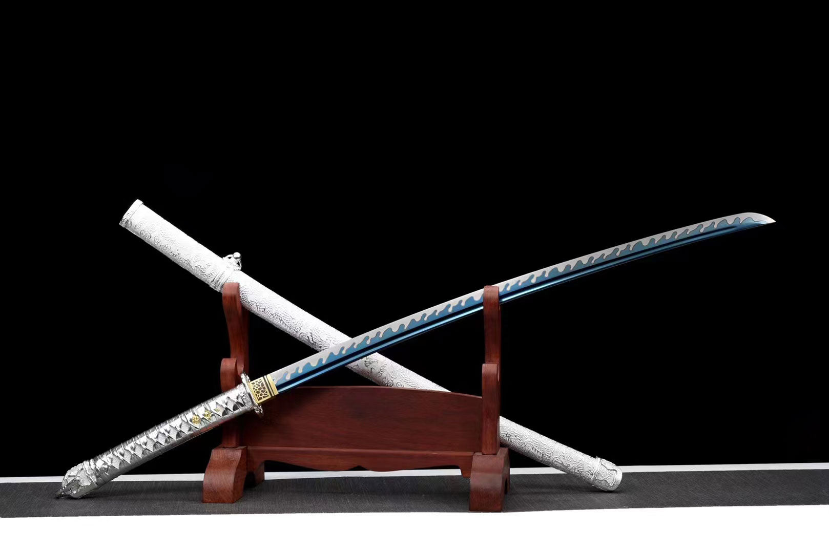 HandMade Japanese Samurai Katana 1095 Steel Military Sword Type 98 Tsuba Official Sword