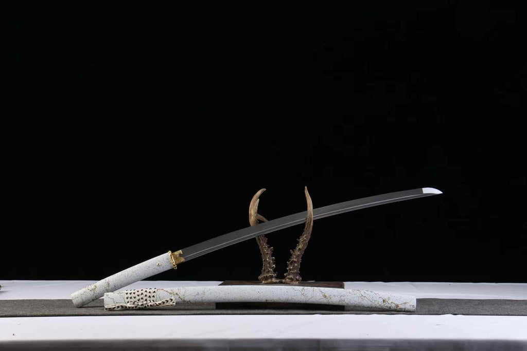 Ghost of Yōtei Katana Handmade 1065 Carbon Steel Samurai Sword Full Tang Battle Ready